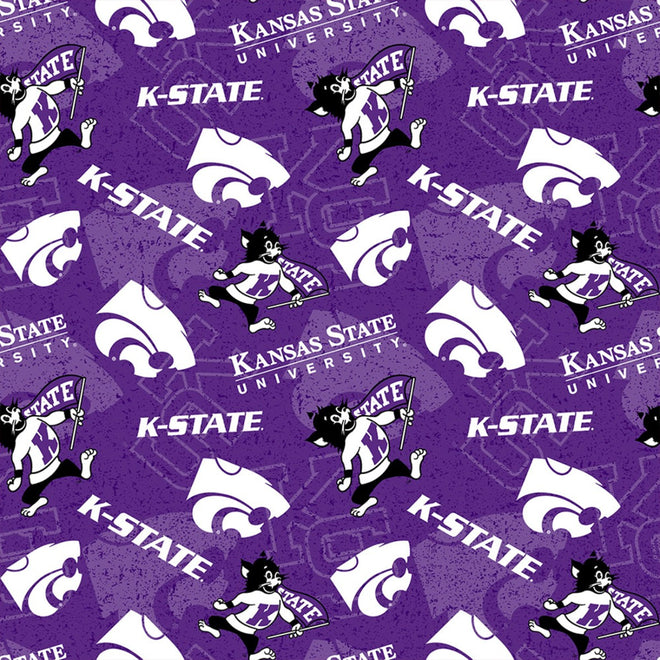 Kansas State Wildcats Cotton Fabric