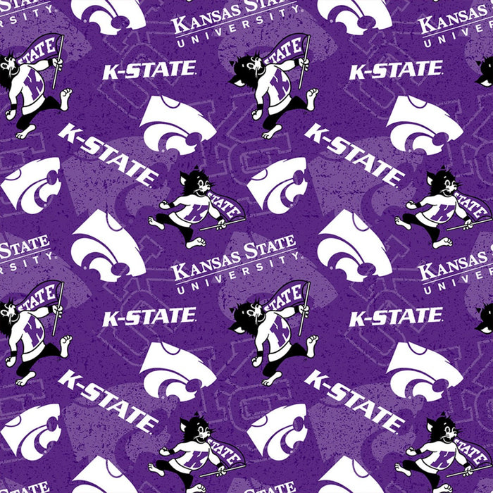 Kansas State Wildcats Cotton Fabric