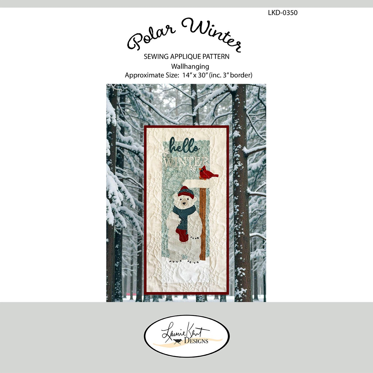 Polar Winter Sewing Applique Pattern