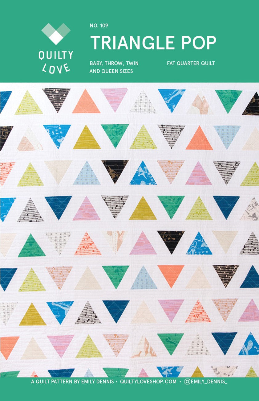 TRIANGLE POP QUILT PATTERN
