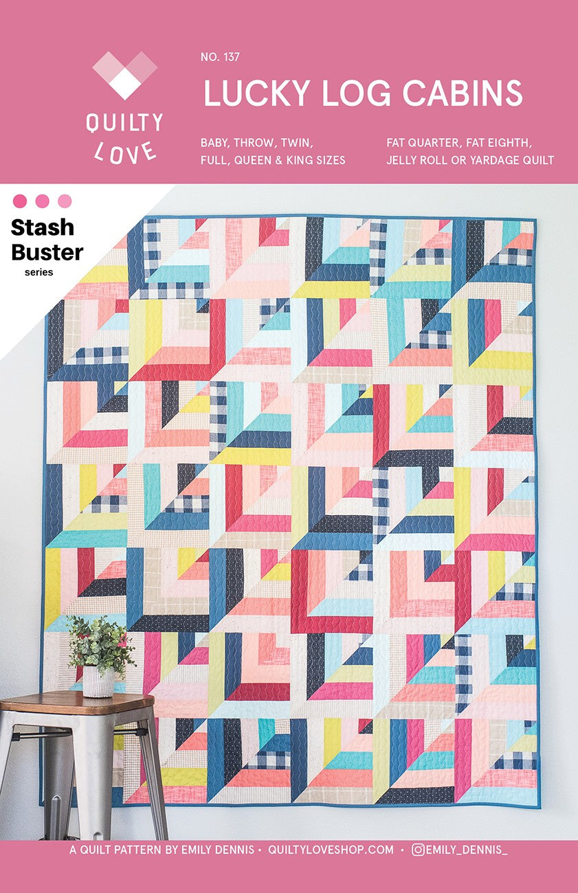 LUCKY LOG CABINS QUILT PATTERN