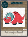 Triceratops Precut Fused Applique Pack