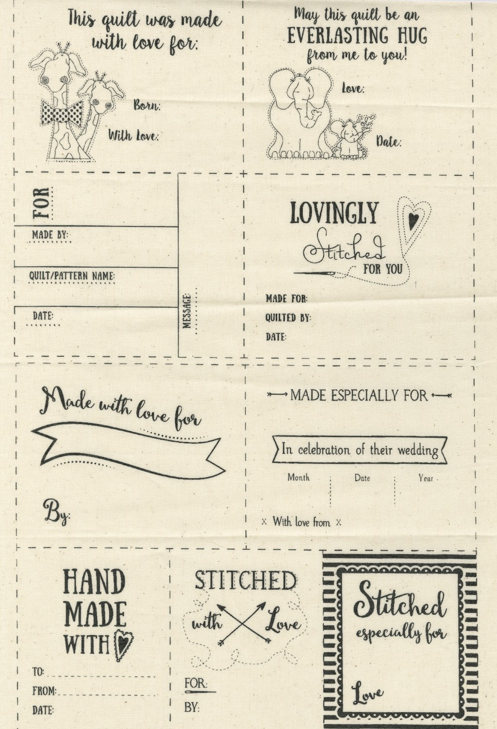 QUILT LABELS
