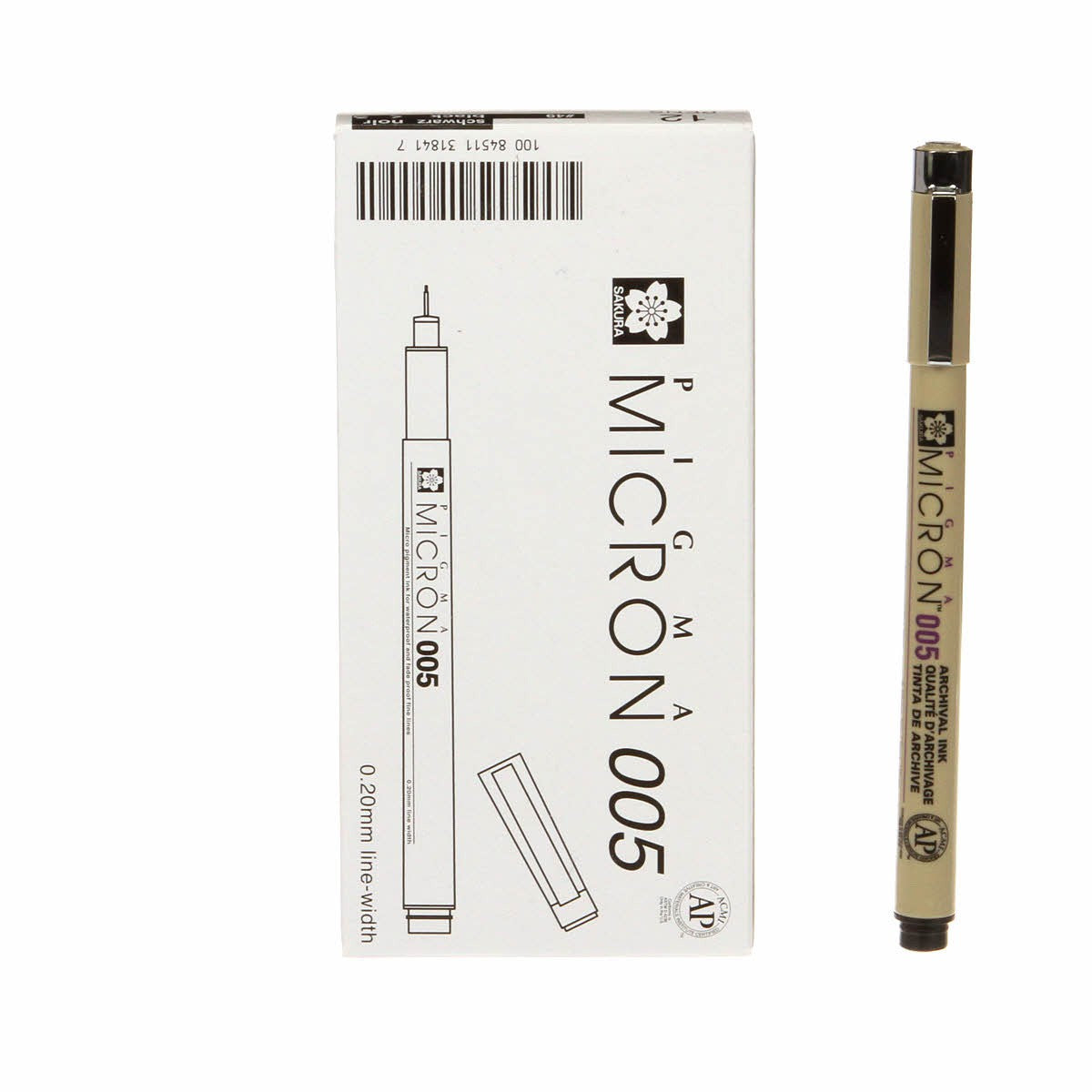 Pigma Micron Pen Black .20mm Size 005