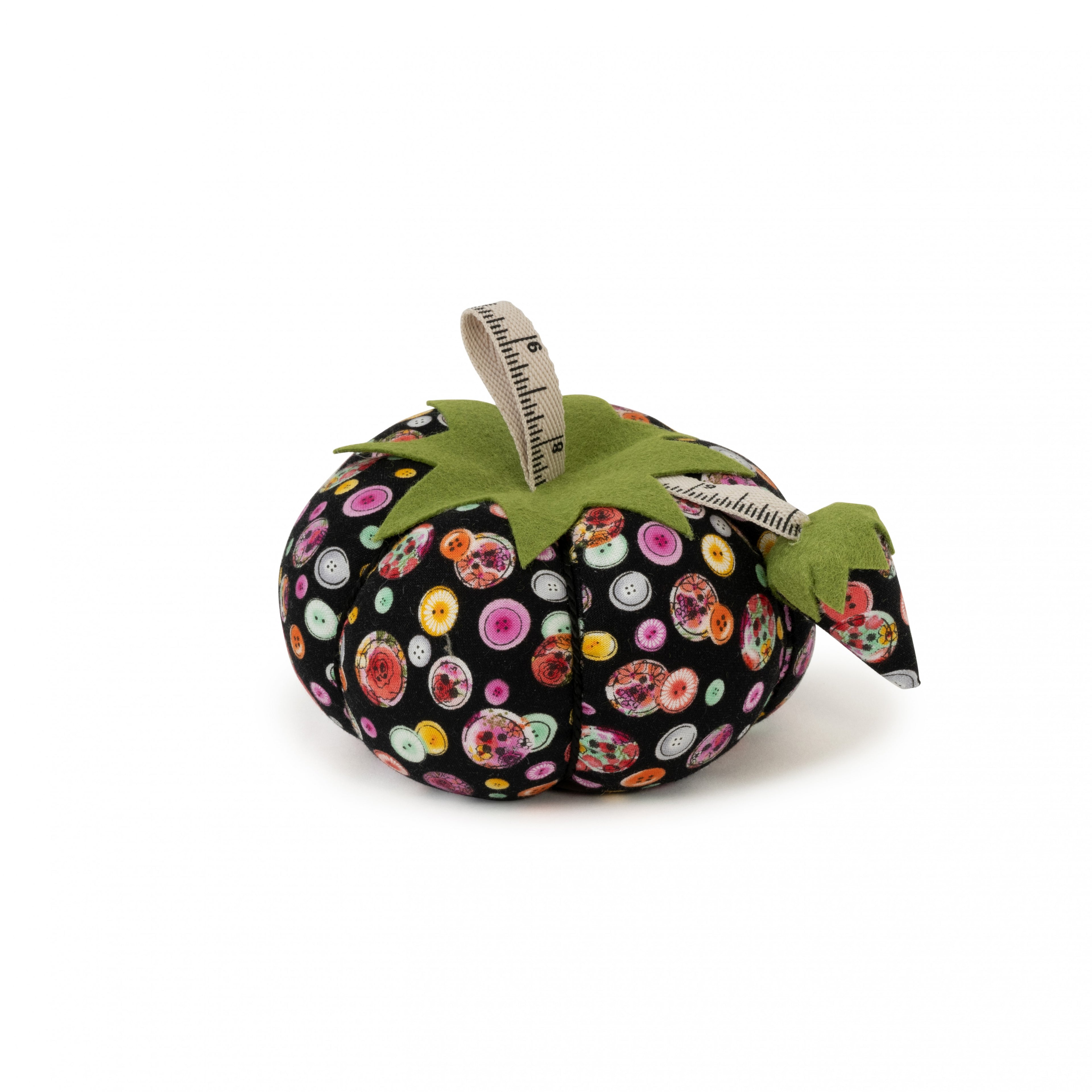 XL Tomato Pin Cushion Black