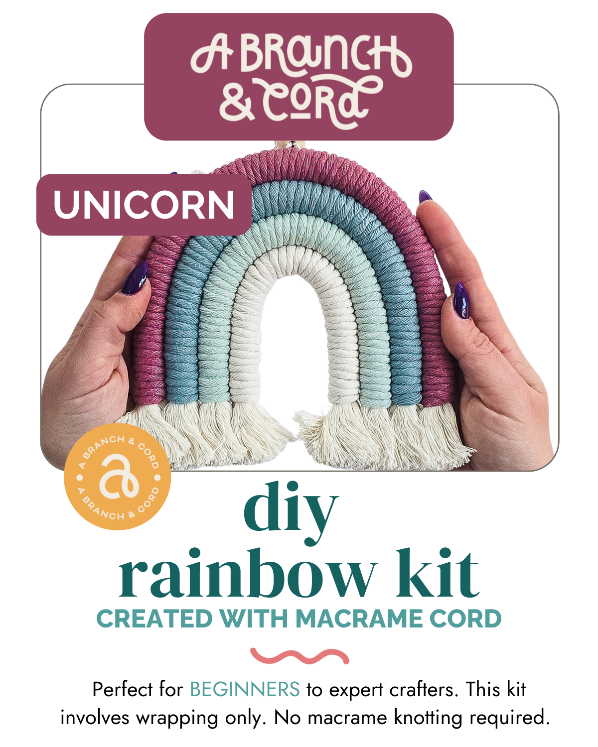 DIY Macrame Rainbow Kit – Fun, Giftable Craft for All Ages