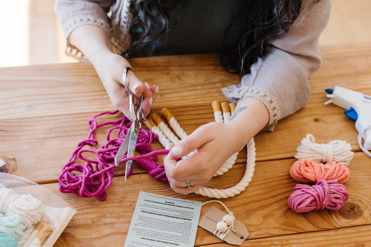 DIY Macrame Rainbow Kit – Fun, Giftable Craft for All Ages