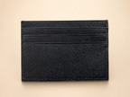 Leather Minimalist Card Holder Wallet, Finished edges