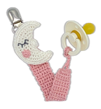 DIY Crochet Kit – Pacifier Clip Moon
