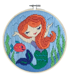 Diamond Dotz Long Stitch Cross Stitch Mermaid Song - 6.0"