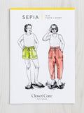 Sepia Pants + Shorts Sewing Pattern