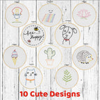 Hand Stitching Embroidery Kit