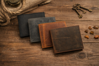 Full Grain Leather Wallet, Leather Bifold Mens Wallet