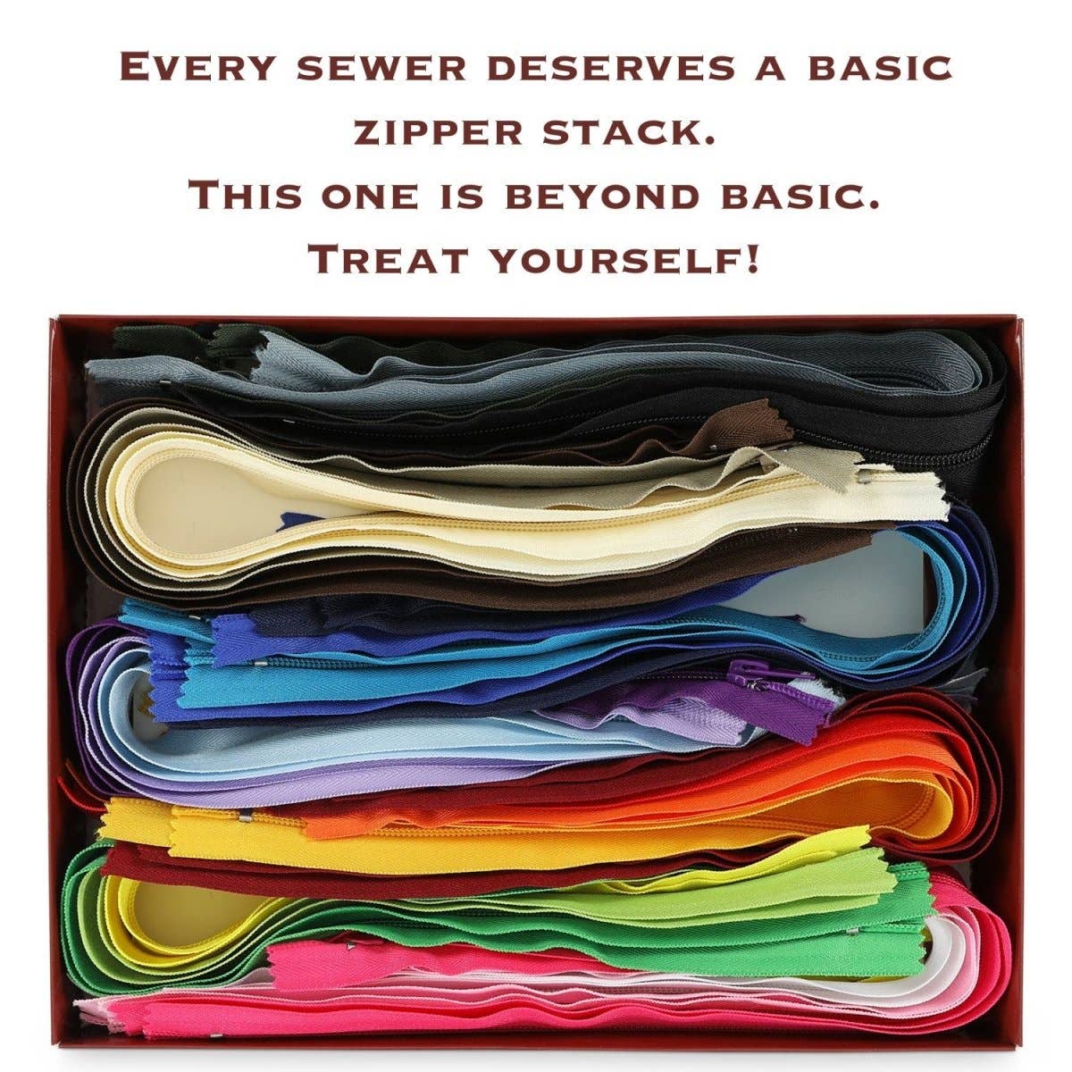 Zipper Sets – 44 pcs/box – 22 colors – Large 18in