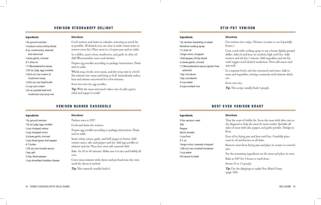 Home Cooking with Wild Game – Over 200 Hearty Recipes