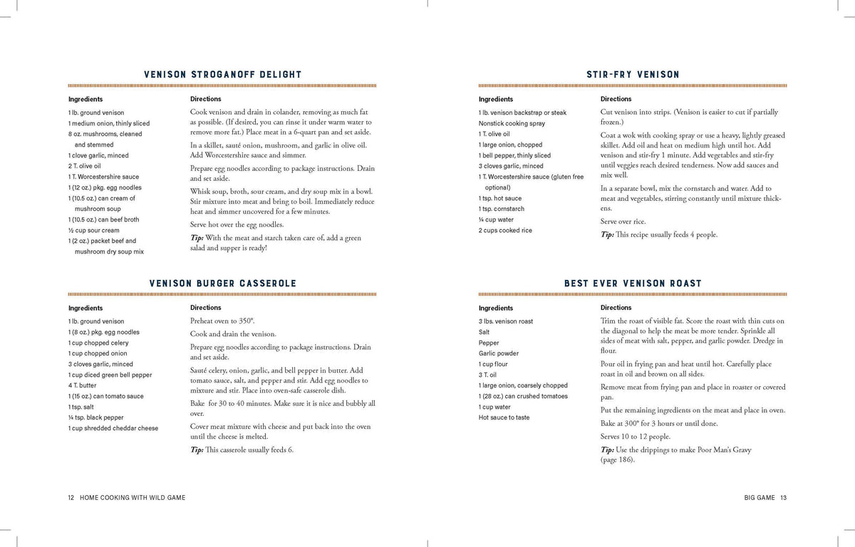 Home Cooking with Wild Game – Over 200 Hearty Recipes