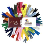 Zipper Sets – 44 pcs/box – 22 colors – Small 8in