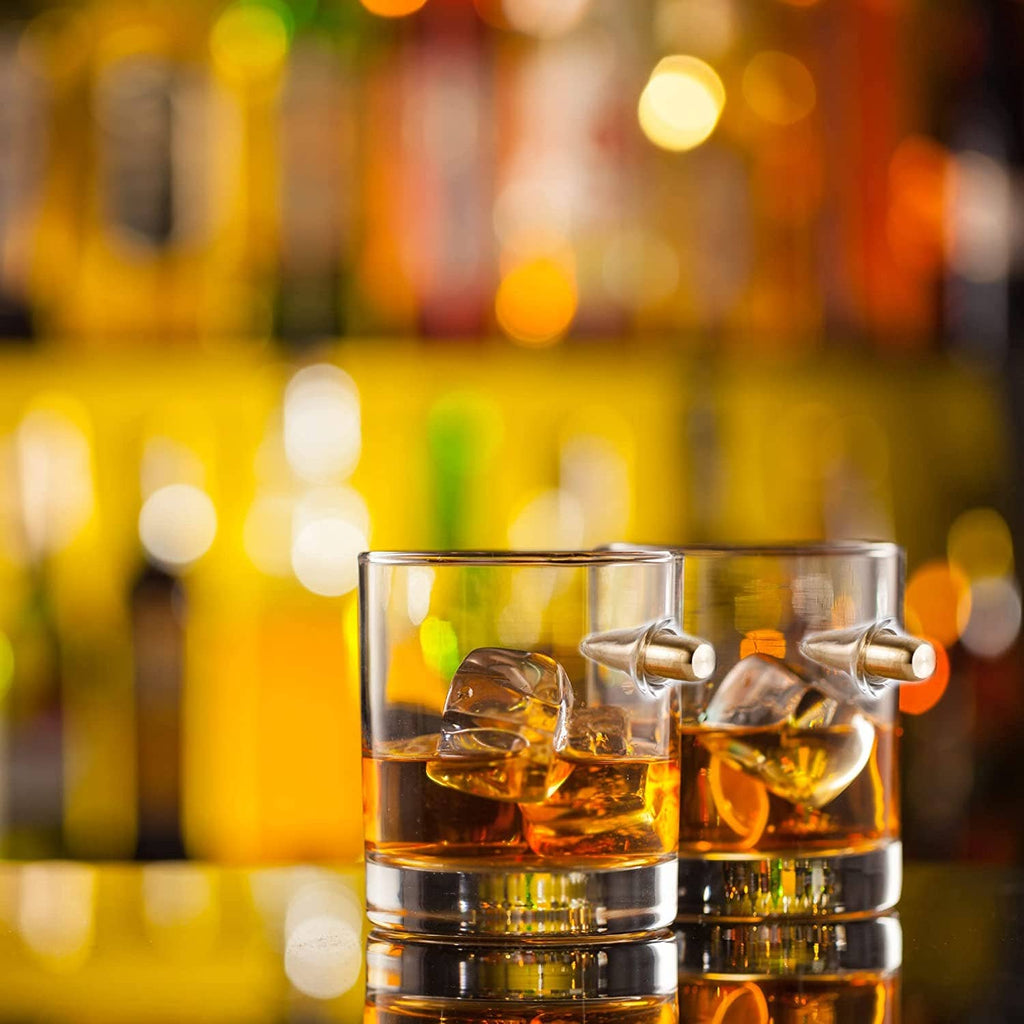 Unique Whiskey Glass Cool Drinking Glasses 12 oz