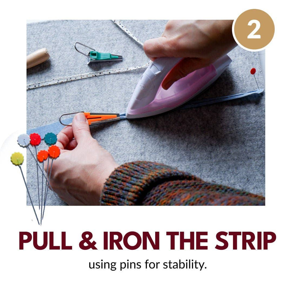 Deluxe Bias Tape Maker Set - 30pcs for making, using & storing bias tape or binding!