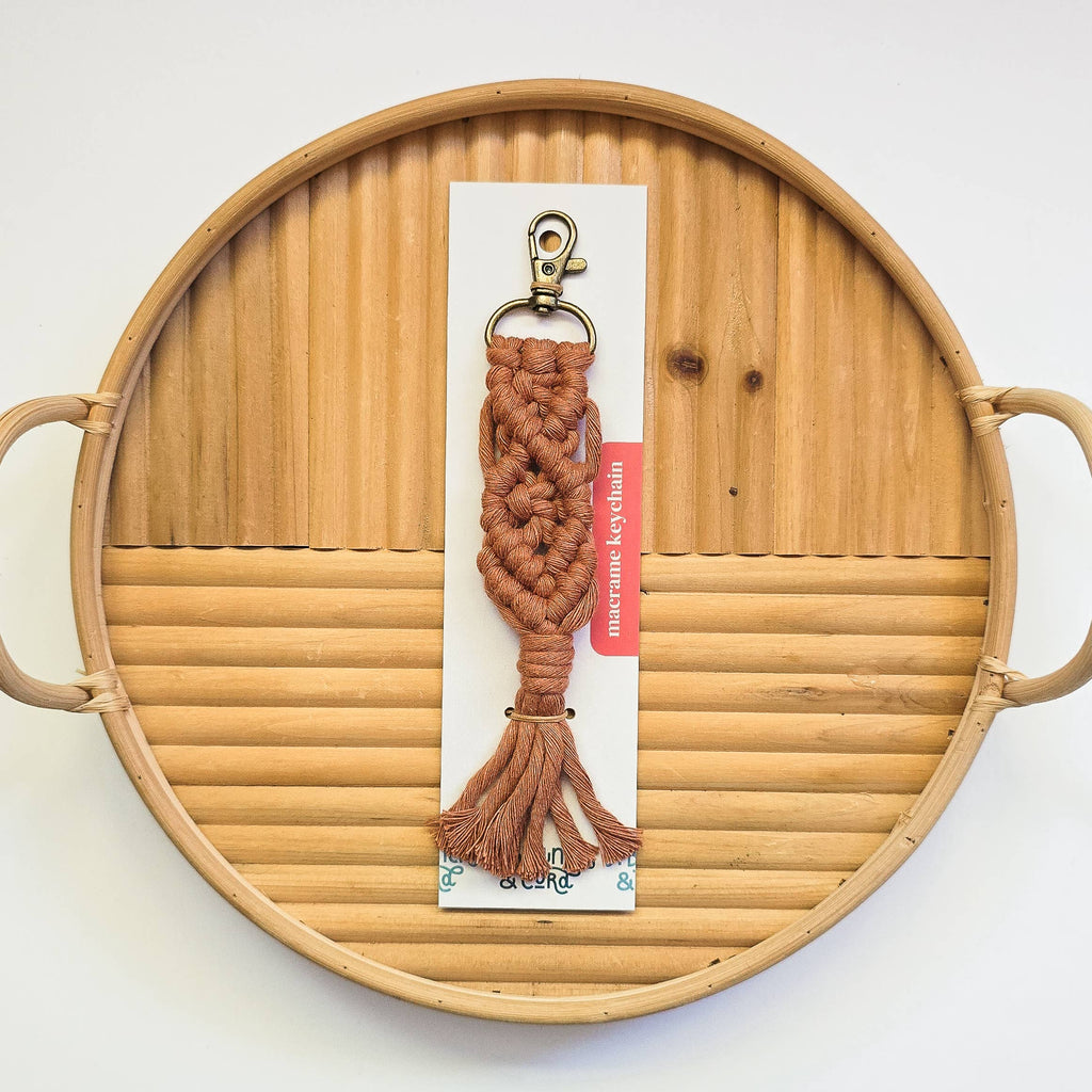Macrame Keychains – Neutrals (5) Pack