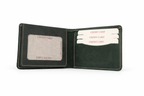Men’s Full-Grain Crazy Leather Bifold Wallet with ID Window