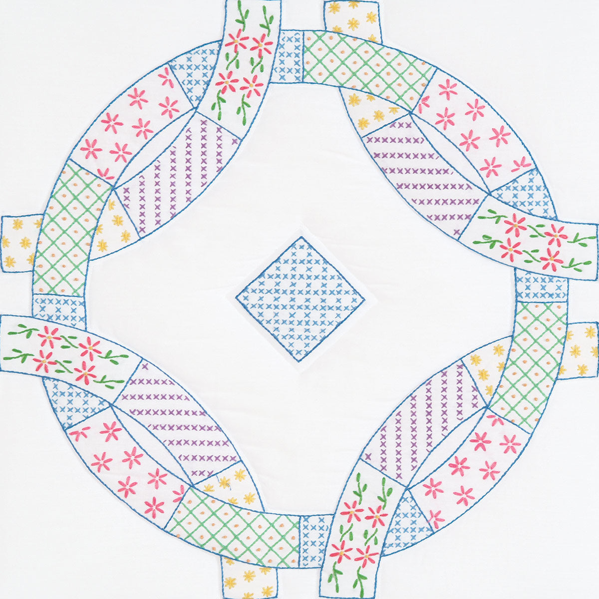 Patchwork Wedding Rings