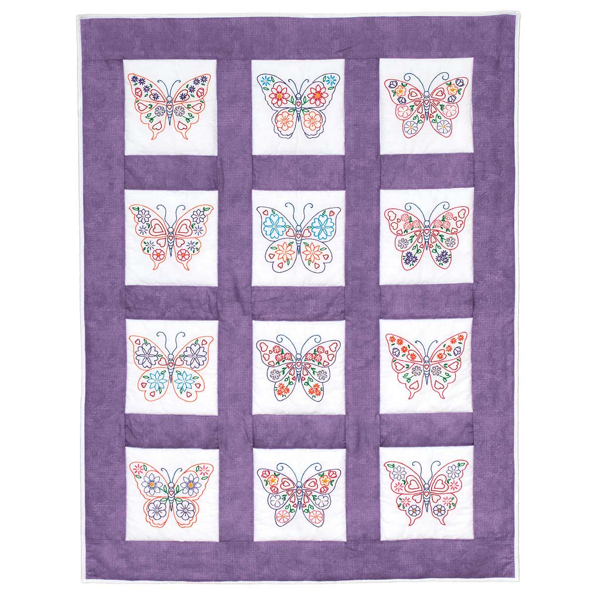 Butterflies Theme Quilt Blocks