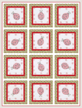 Ladybug embroidery quilt