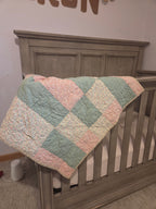 Restored antique baby quilt