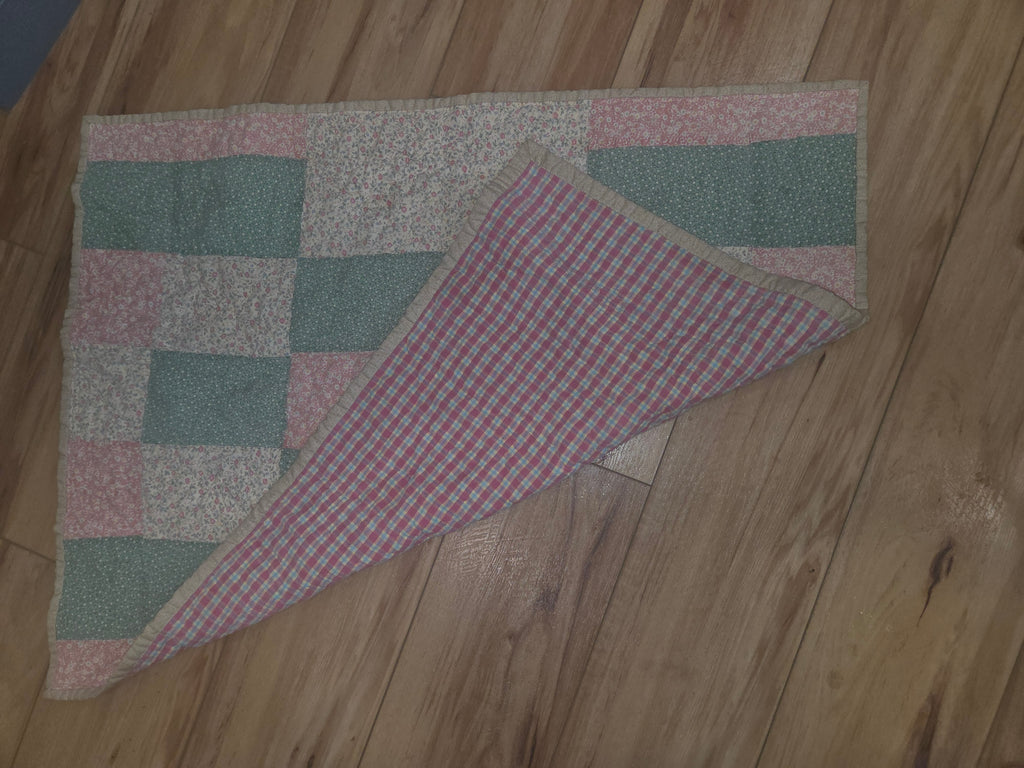 Restored antique baby quilt