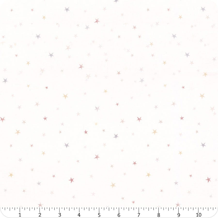 Tossed Stars - White/Multi